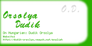 orsolya dudik business card